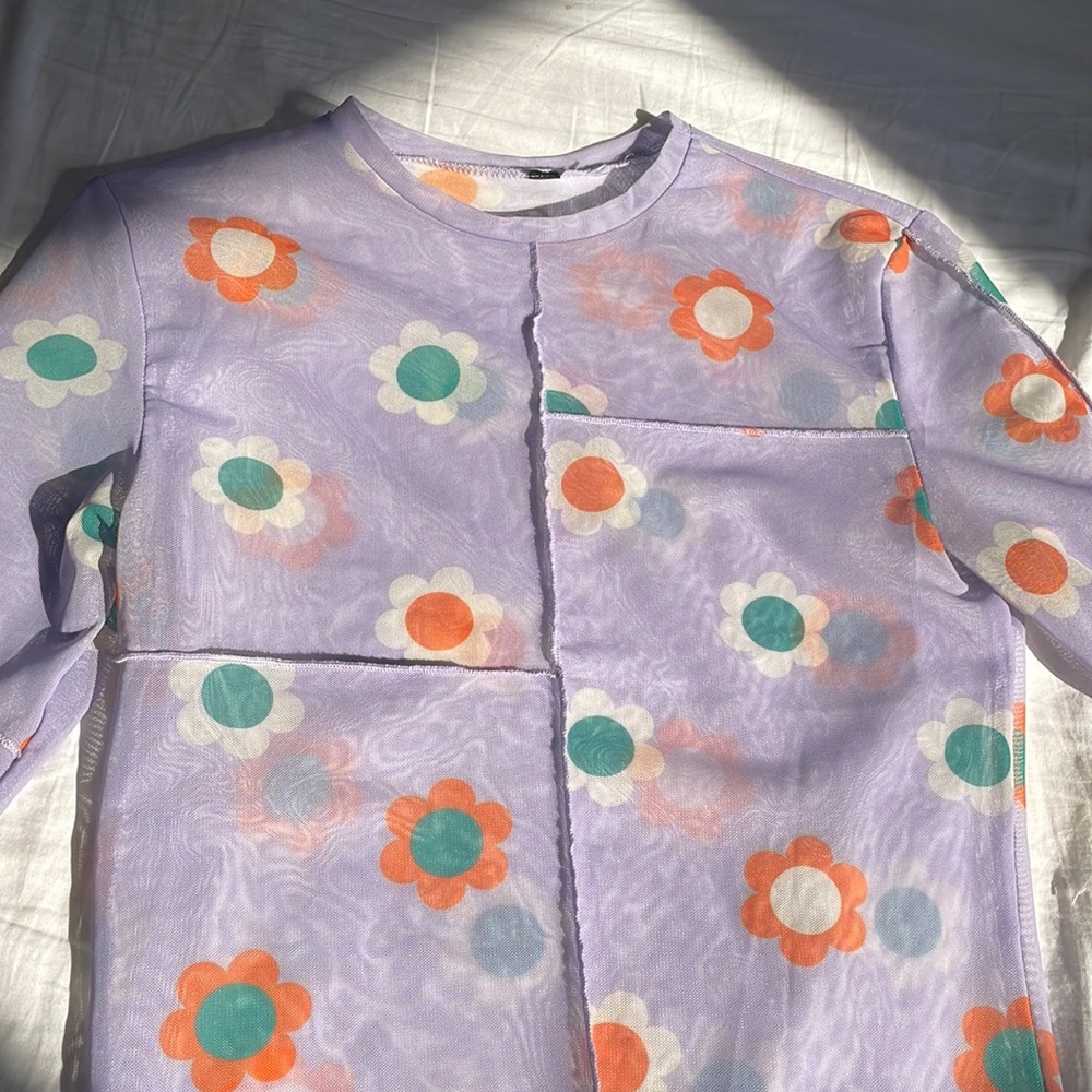Y2k mesh long sleeve